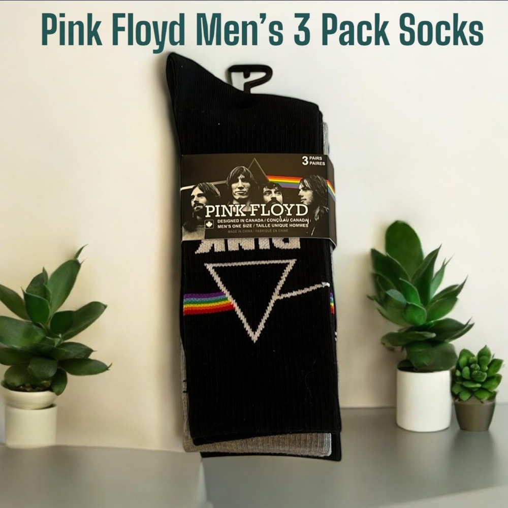Pink Floyd Men’s 3 Pack Socks 🧦 NWT